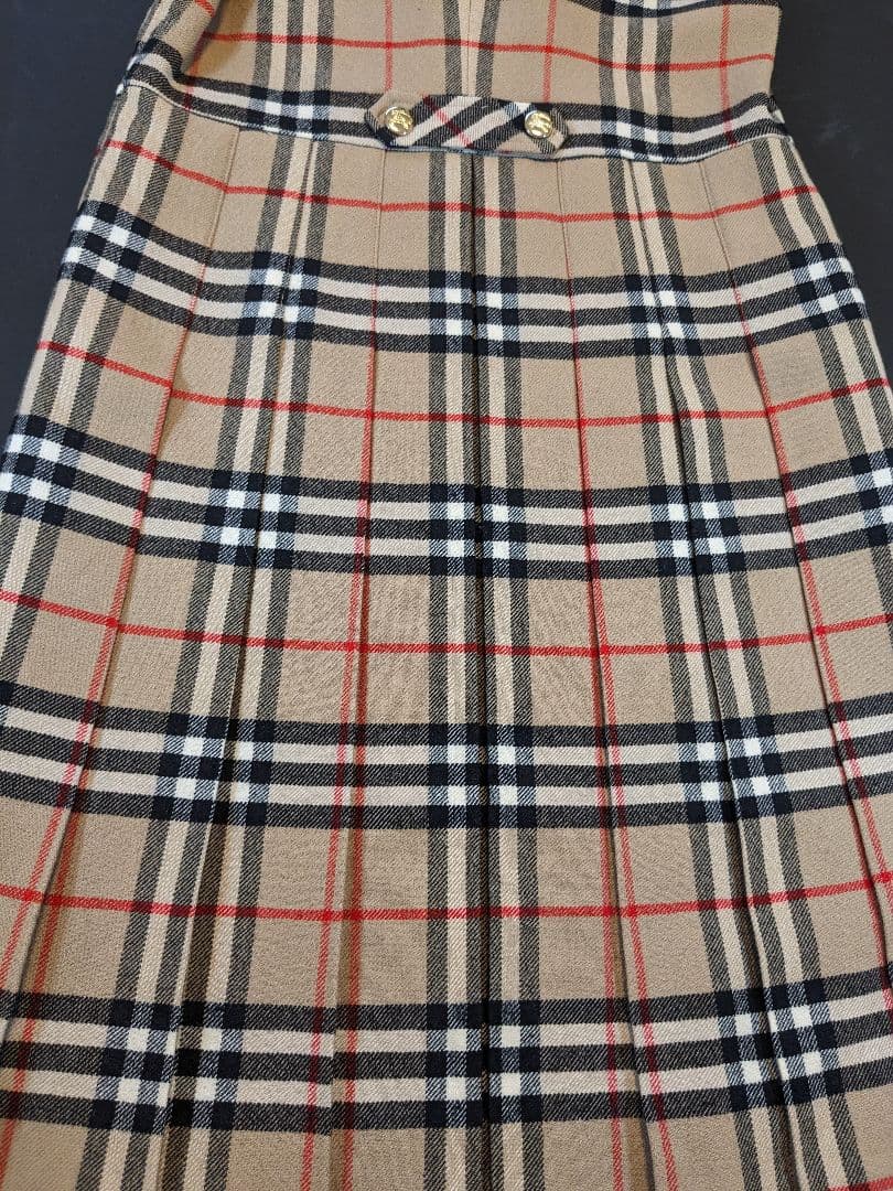 バーバリー キッズ ワンピース ノバチェック ベージュ ビンテージ