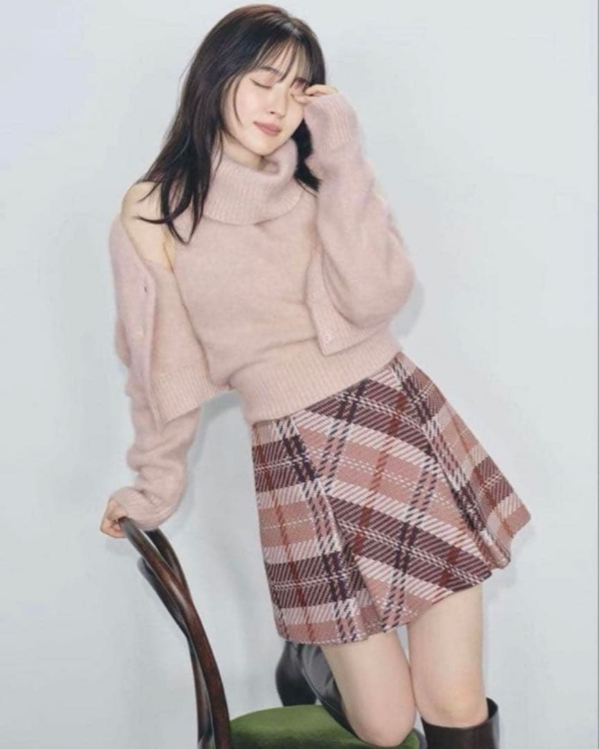 【2/13購入 ねむい】snidel ロービングチェックミニスカート