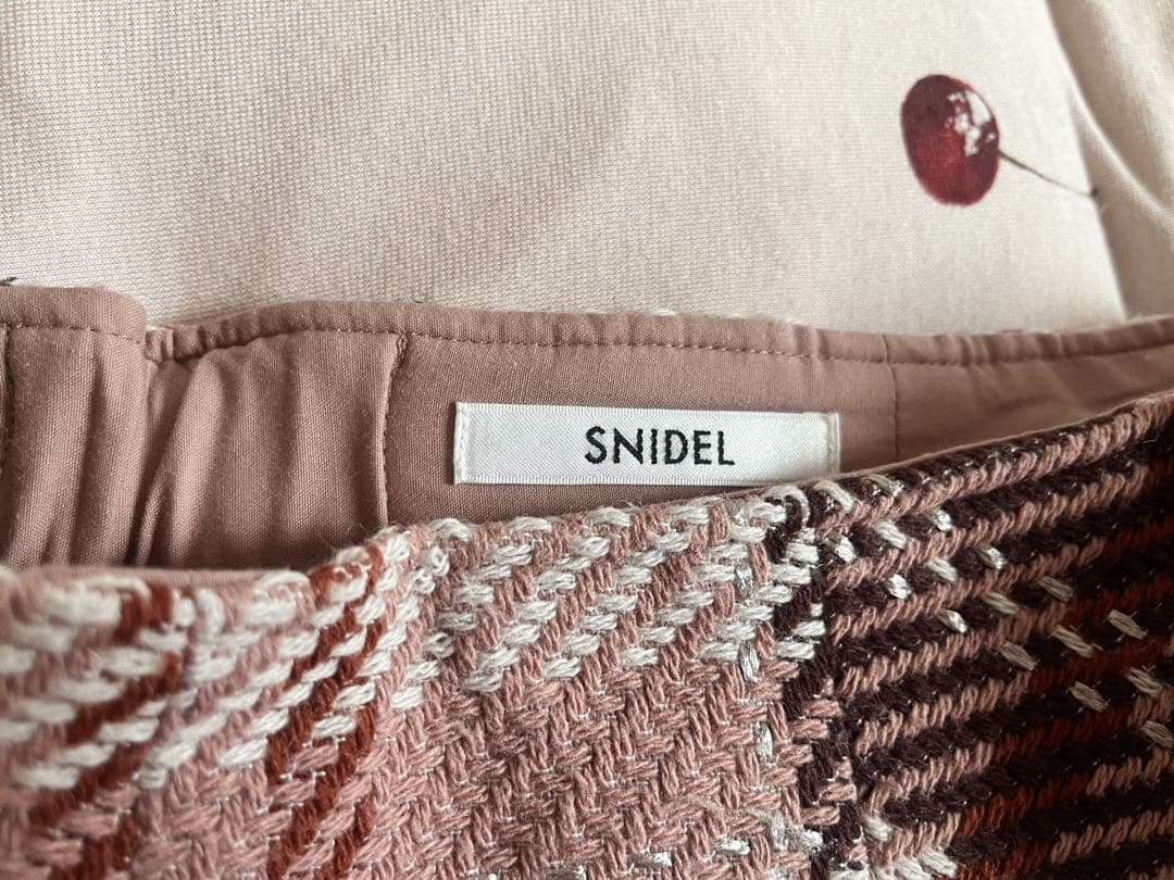 【2/13購入 ねむい】snidel ロービングチェックミニスカート