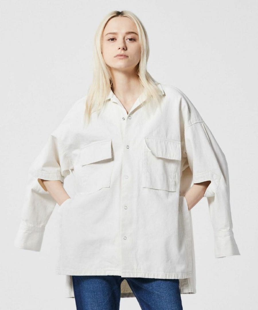 UJOH × JAPAN DENIM OPEN COLLAR BLOUSON