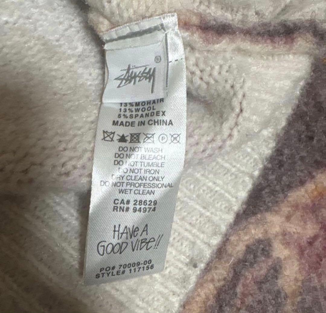 stussy 22aw マーブル模様　ニットセーター