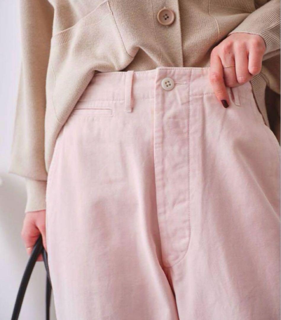 Spick & Span Higuchi×S チノワイドパンツ ピンク38