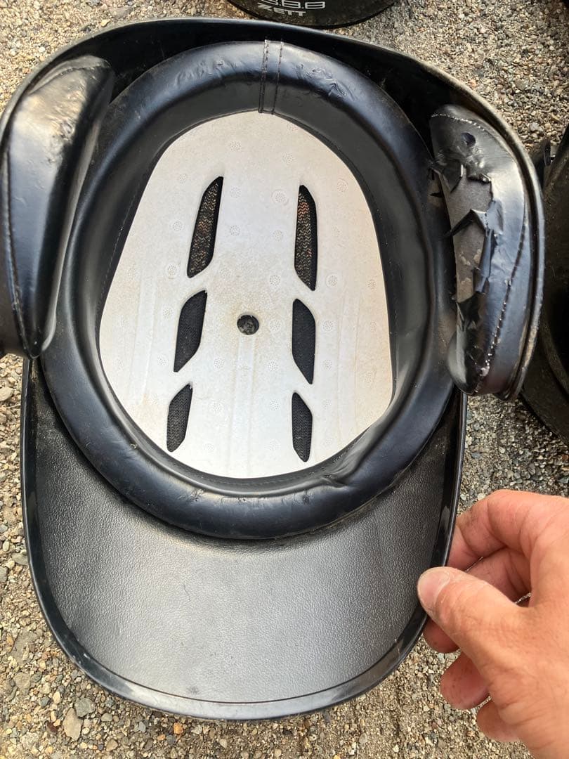 バッター用ヘルメット 4個セット 黒、紺