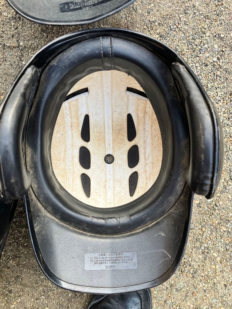 バッター用ヘルメット 4個セット 黒、紺