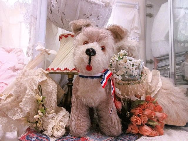 アンティーク　フランス　ドッグ　☆　アンティークベア