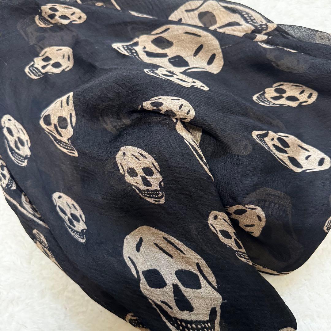 小物 Alexander Mcqueen skull stole archive