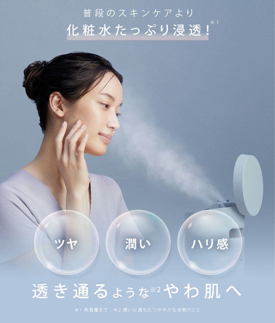 【新品】SALONIAピュアブライトスチーマー　サロニア 温冷 化粧水ミスト