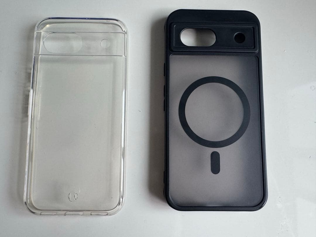 Google Pixel 8a ポーセリン 本体 保護フィルム、ケース付