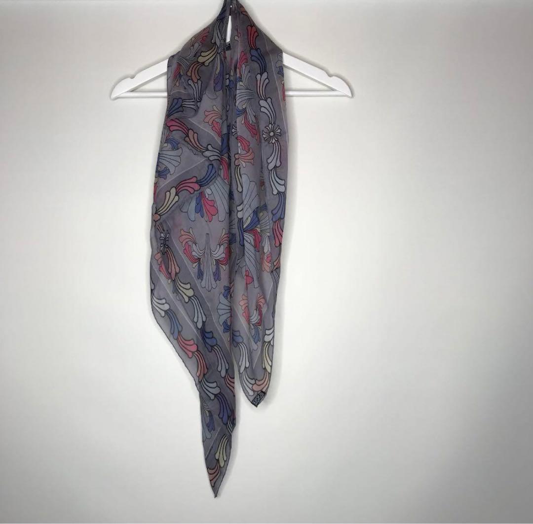 chrome hearts スカーフ　グレー クロムハーツ