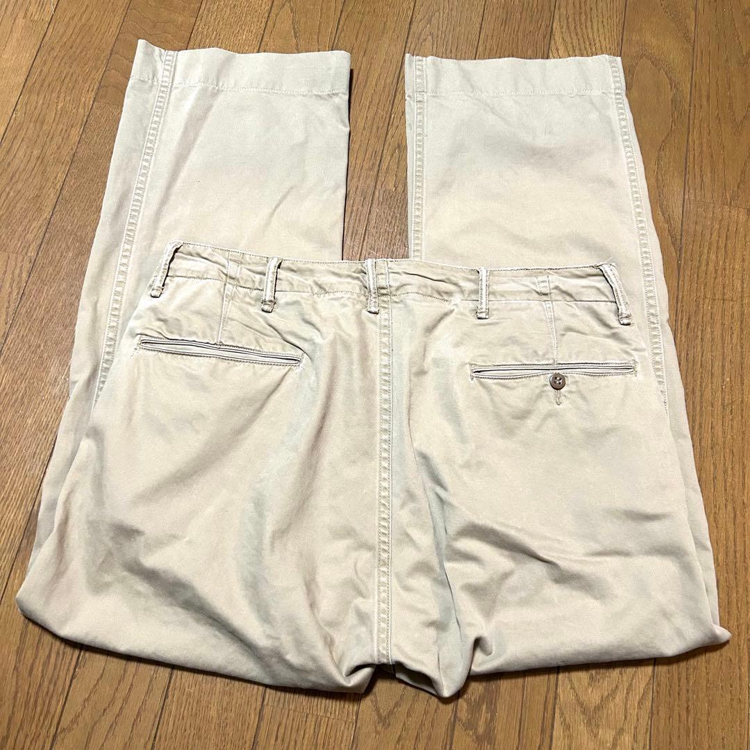 W85-股下68cm！RRL ダブルアールエル 古着ミリタリーチノトラウザーズ