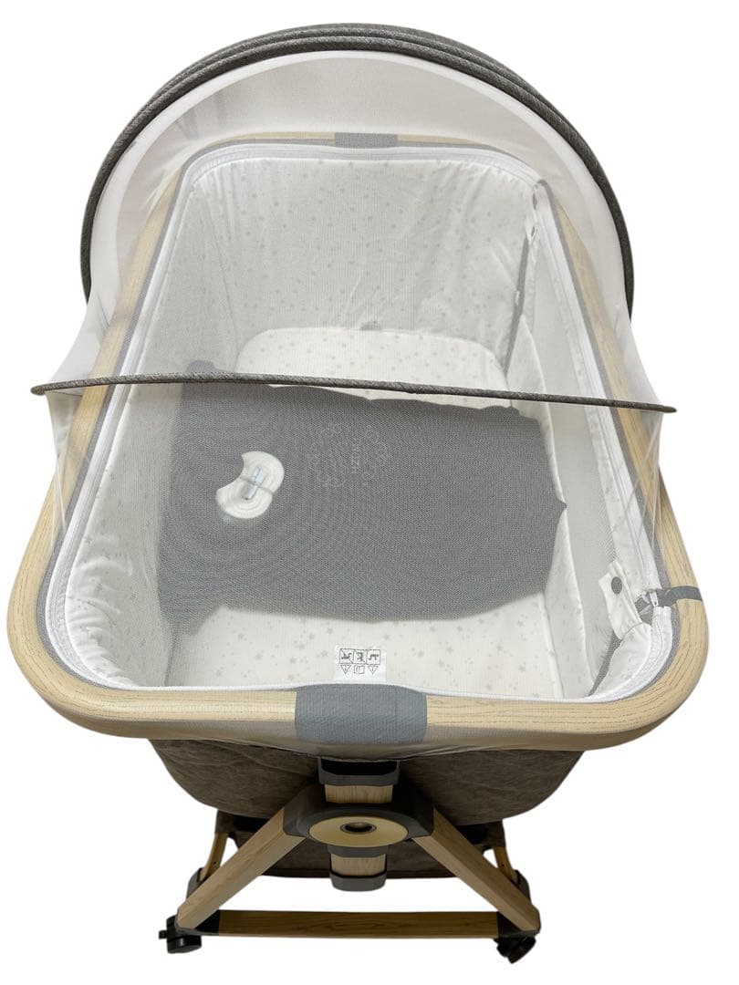 【美品】HZDMJ ベビーベッド 折りたたみ キャスター付き 新生児0-36ヶ月