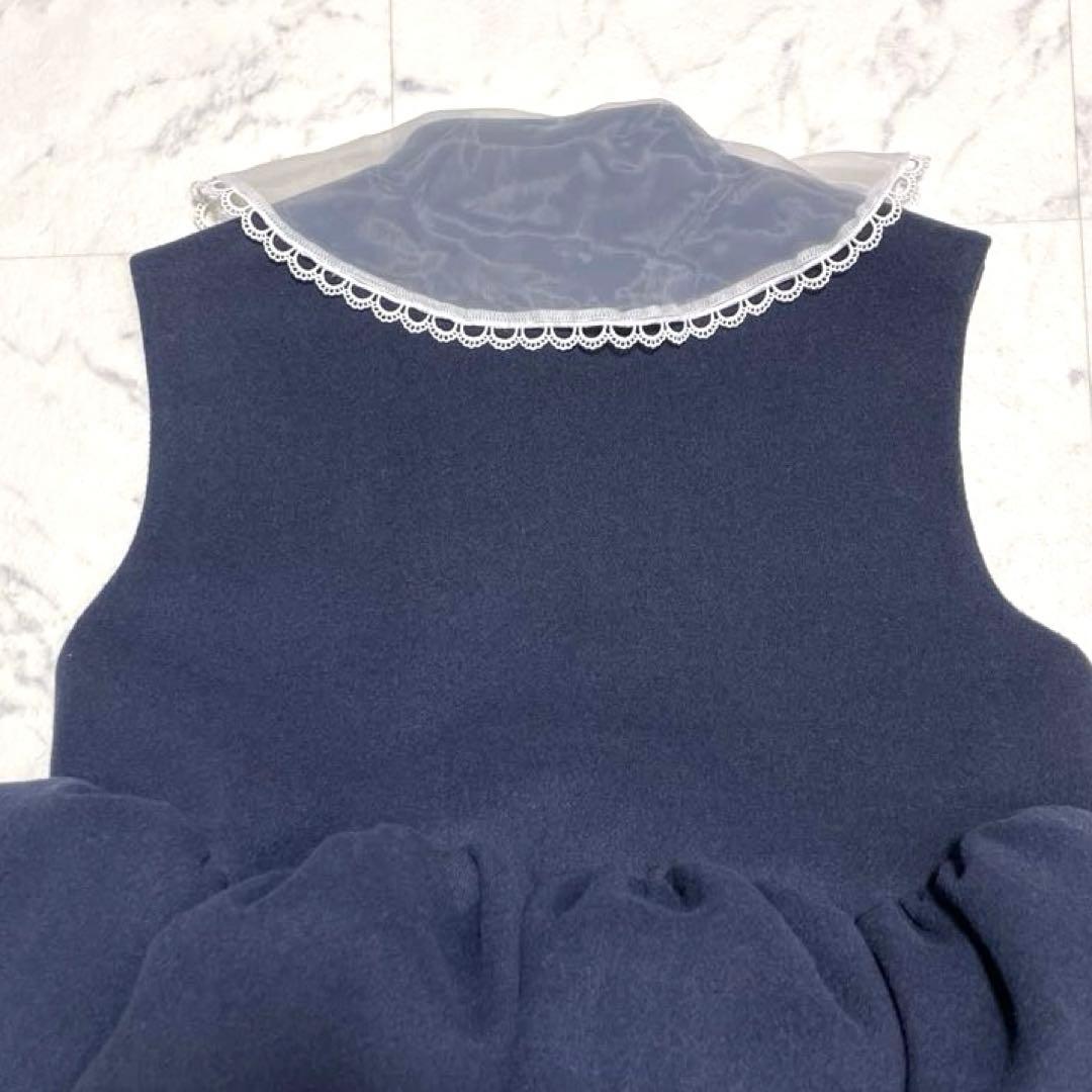 美品✨Bibiy. ANGIE SLEEVELESS JACKET ネイビー