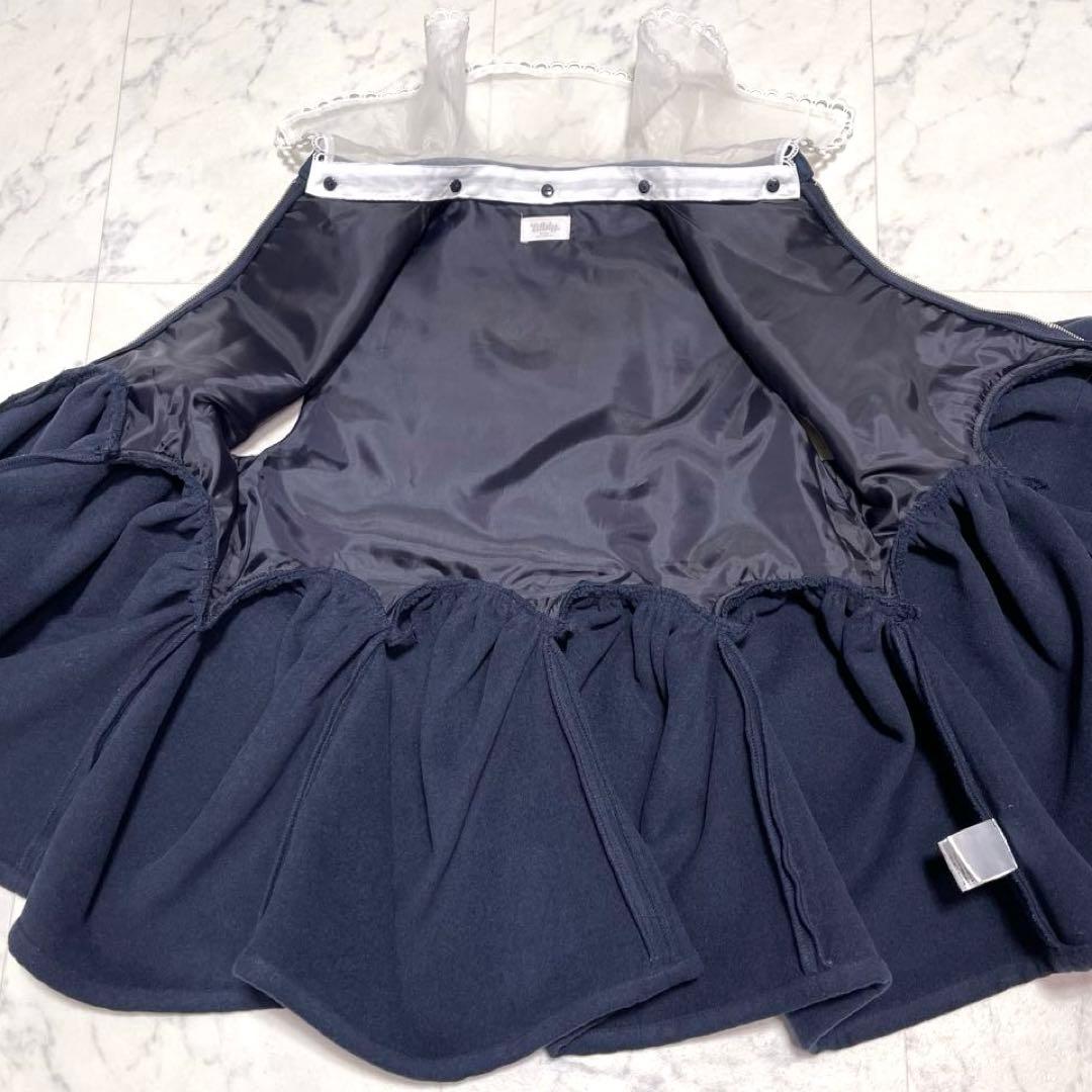 美品✨Bibiy. ANGIE SLEEVELESS JACKET ネイビー