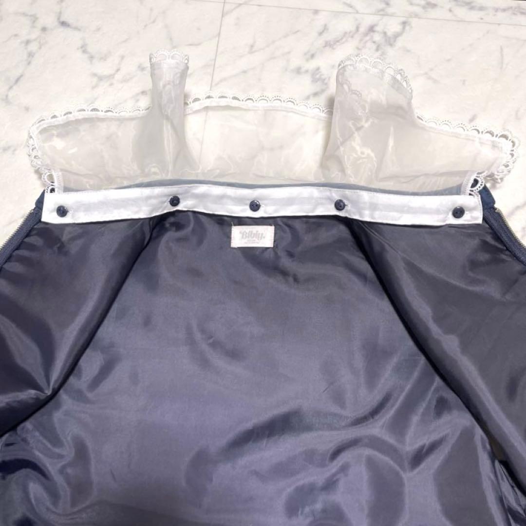 美品✨Bibiy. ANGIE SLEEVELESS JACKET ネイビー