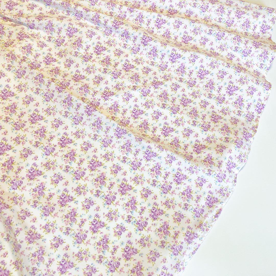 130size ラベンダー×花柄 セレモニー 入学 卒園 発表会 フォーマル