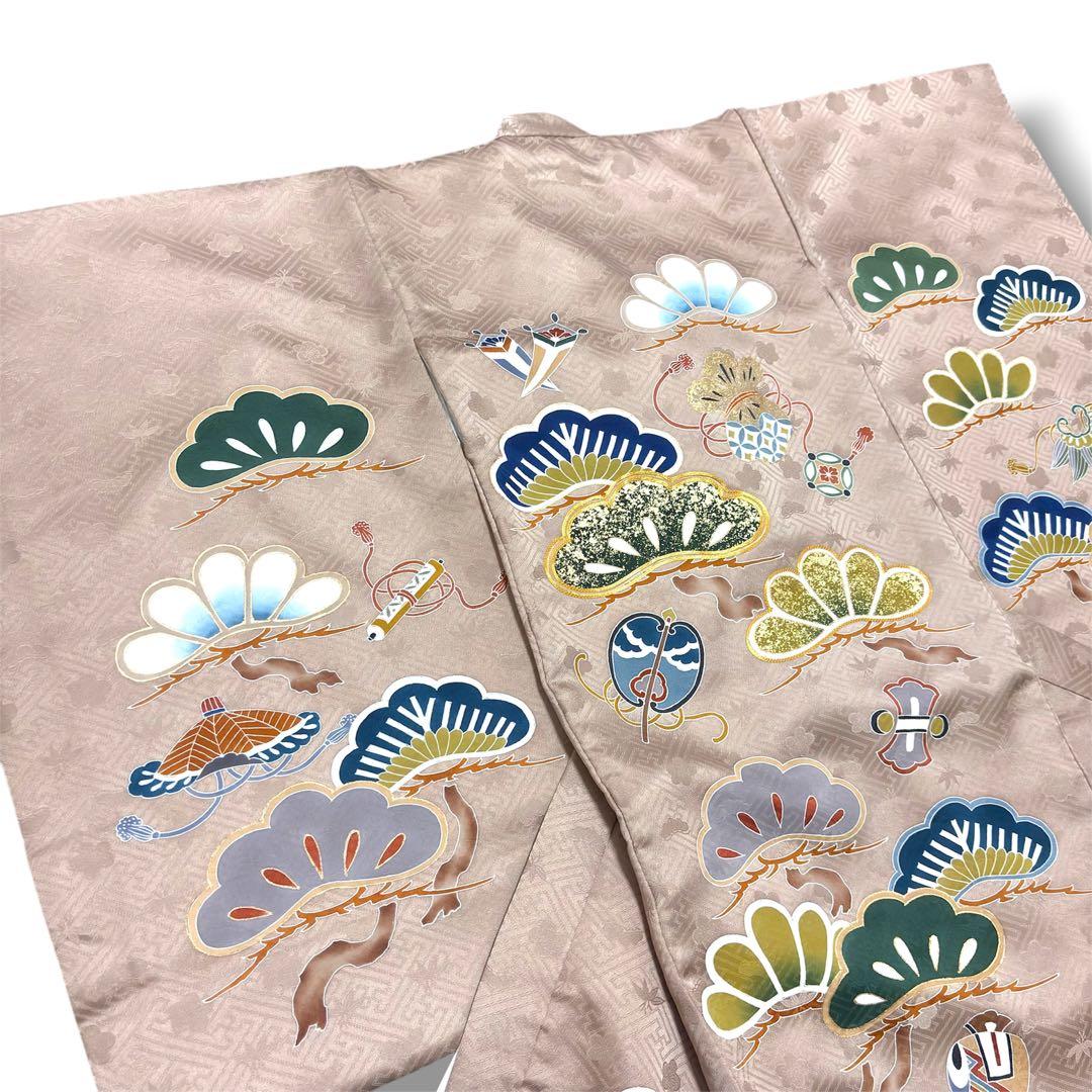 【新品】新色モカ色❗️正絹 京友禅 金駒刺繍 本金彩 襦袢付 新品たとう紙付 正絹