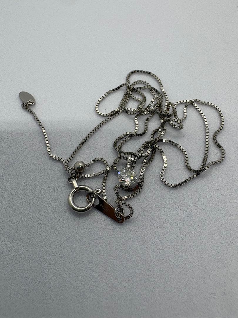 も*ん様 (鑑定書付き) ハイクラスダイヤモンド付きネックレス　pt850 pt