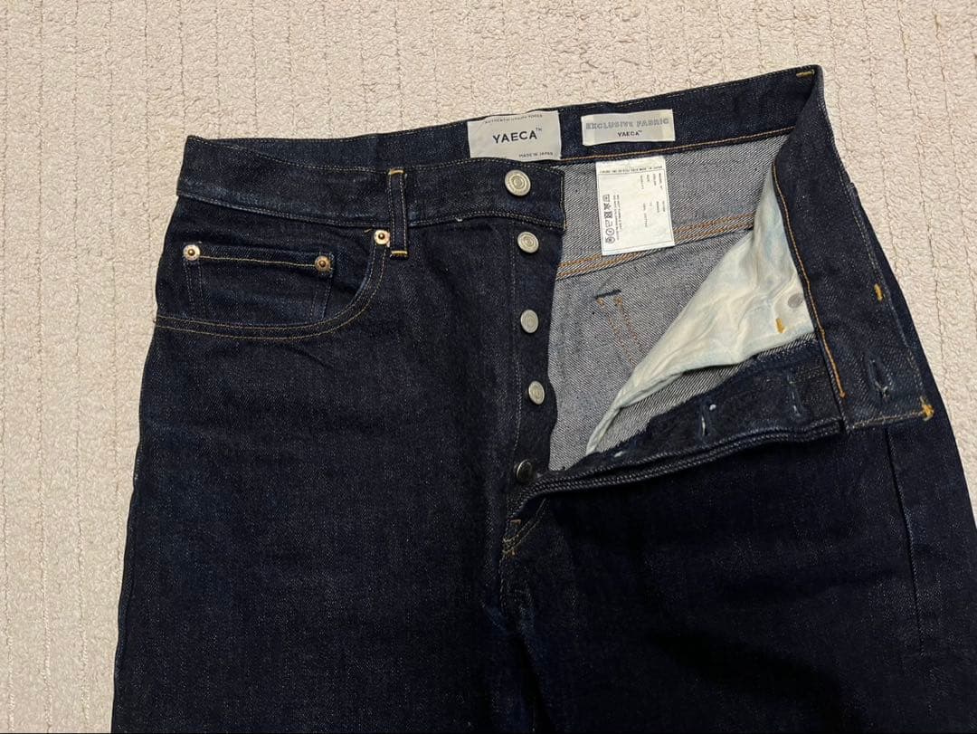 YAECA ヤエカ WIDE TAPERED DENIM(10-14W)デニム