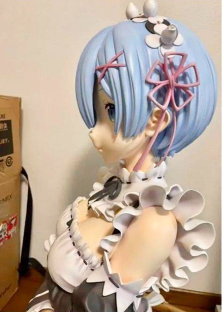 本日特別値下げ Re:ゼロ リゼロ レム 1/1 胸像フィギュア スタチュー