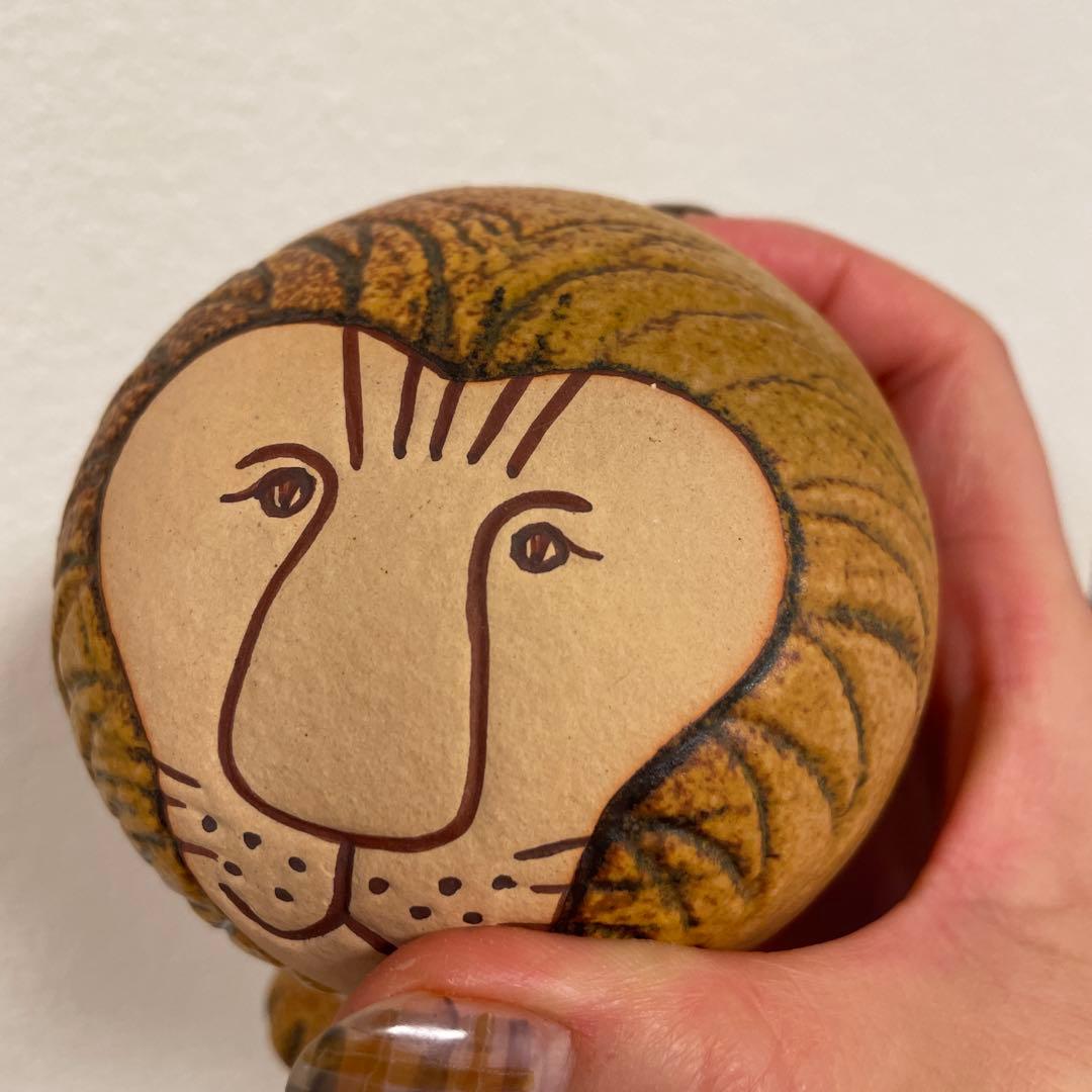 【美品】　リサラーソン　ライオン　置物