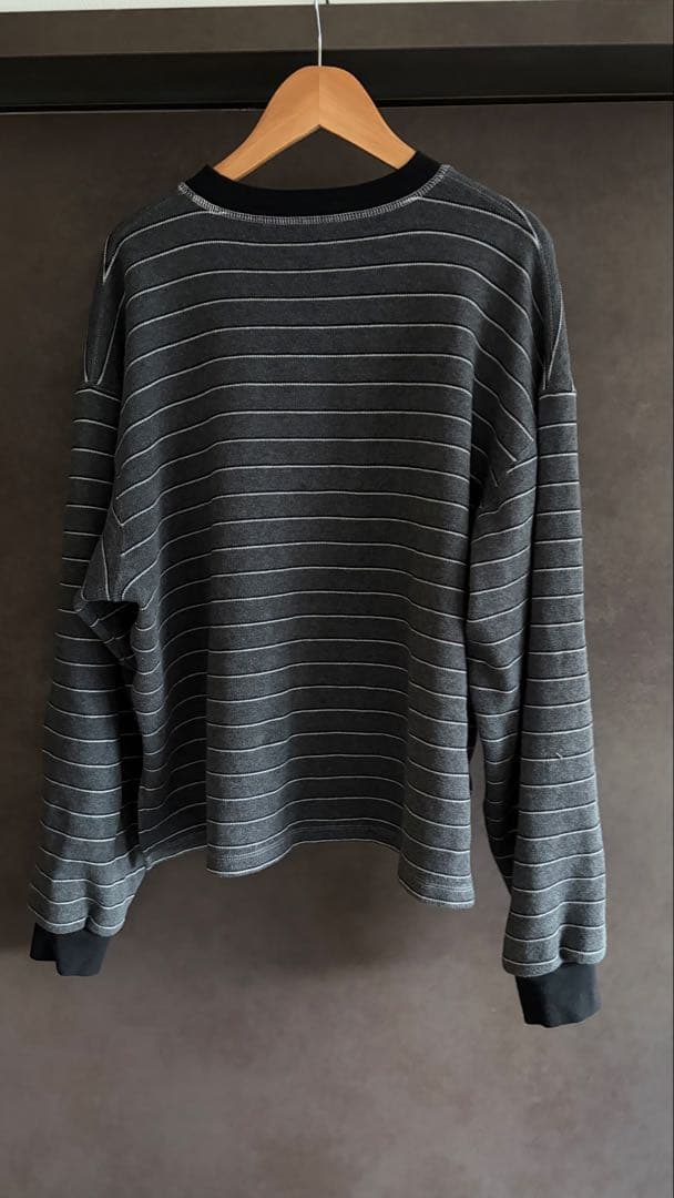 todayful Border Long T-shirts チャコールグレー