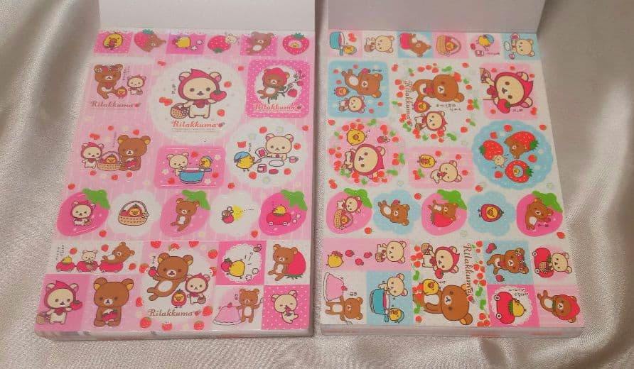 サンエックス　リラックマ　メモパッドセット　シール有り【平成　女児　ファンシー】