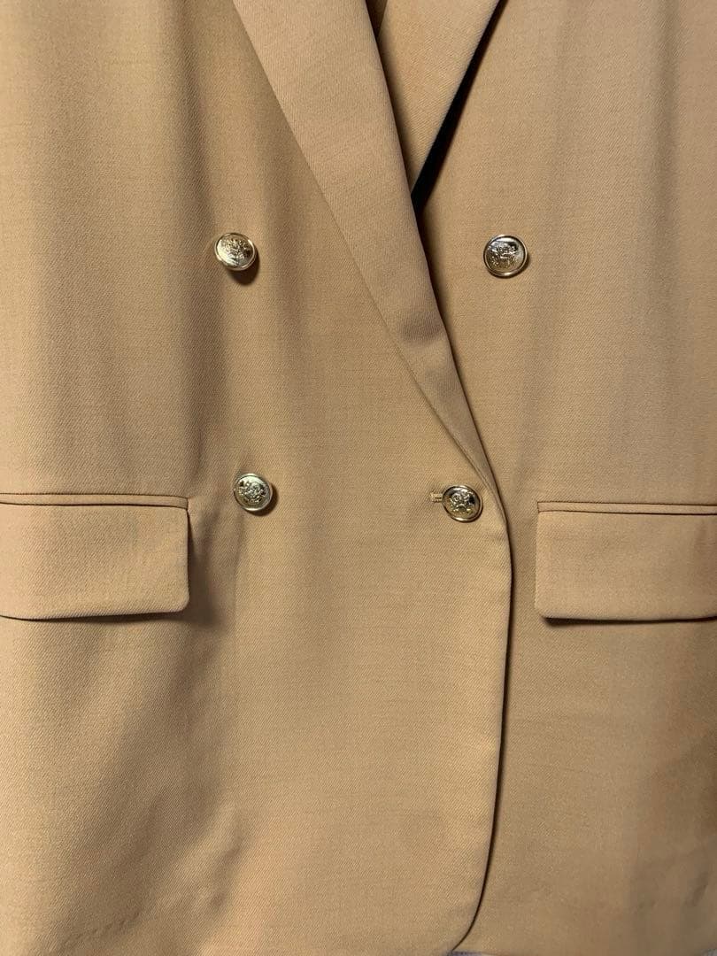 ストレッチツイルテーラードジャケット キャメル RIVE DROITE