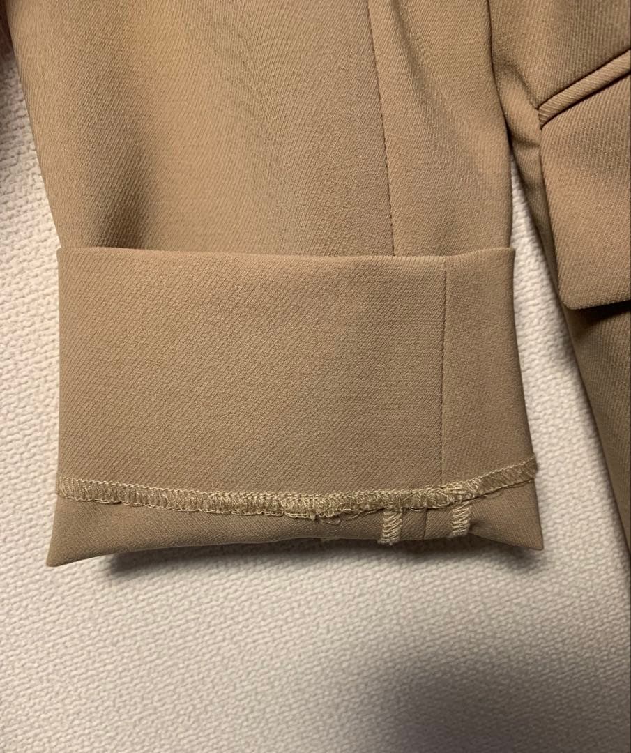 ストレッチツイルテーラードジャケット キャメル RIVE DROITE