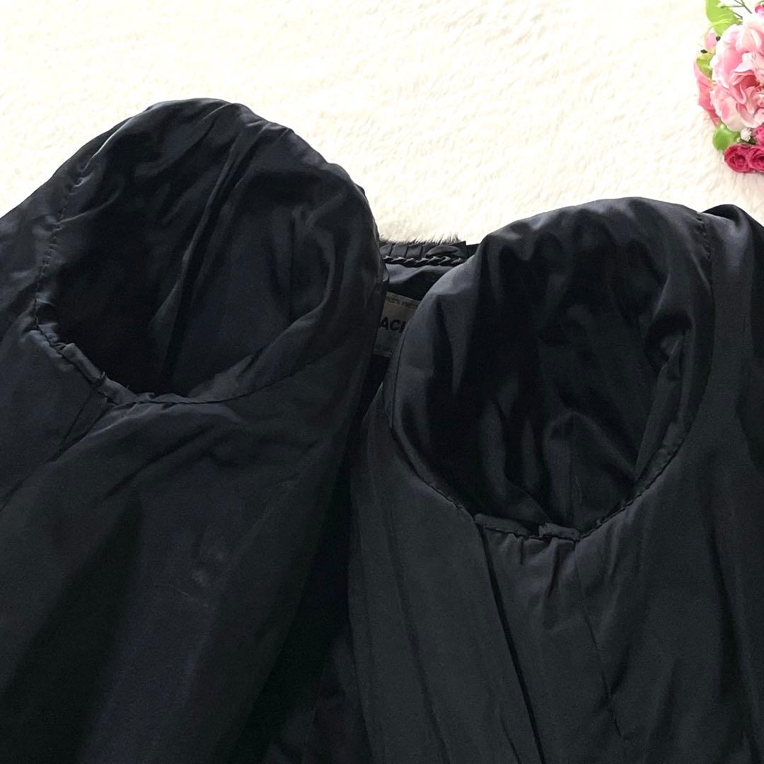 ブラックグラマ ミンク コート 毛並み◎ サイズM