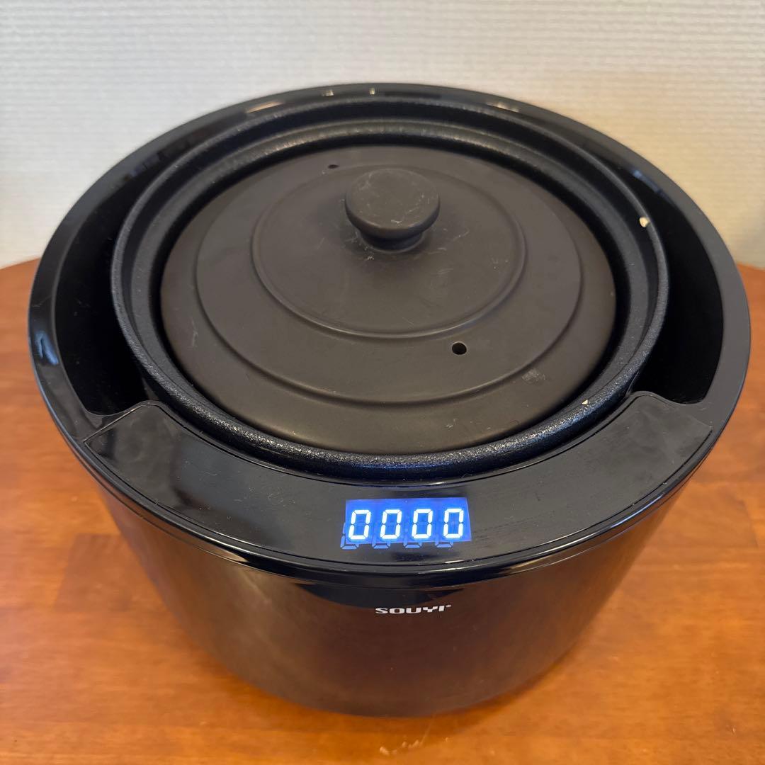 ソウイジャパン 土鍋炊飯器 SY-150BK 4合炊き フッ素 テフロン不使用