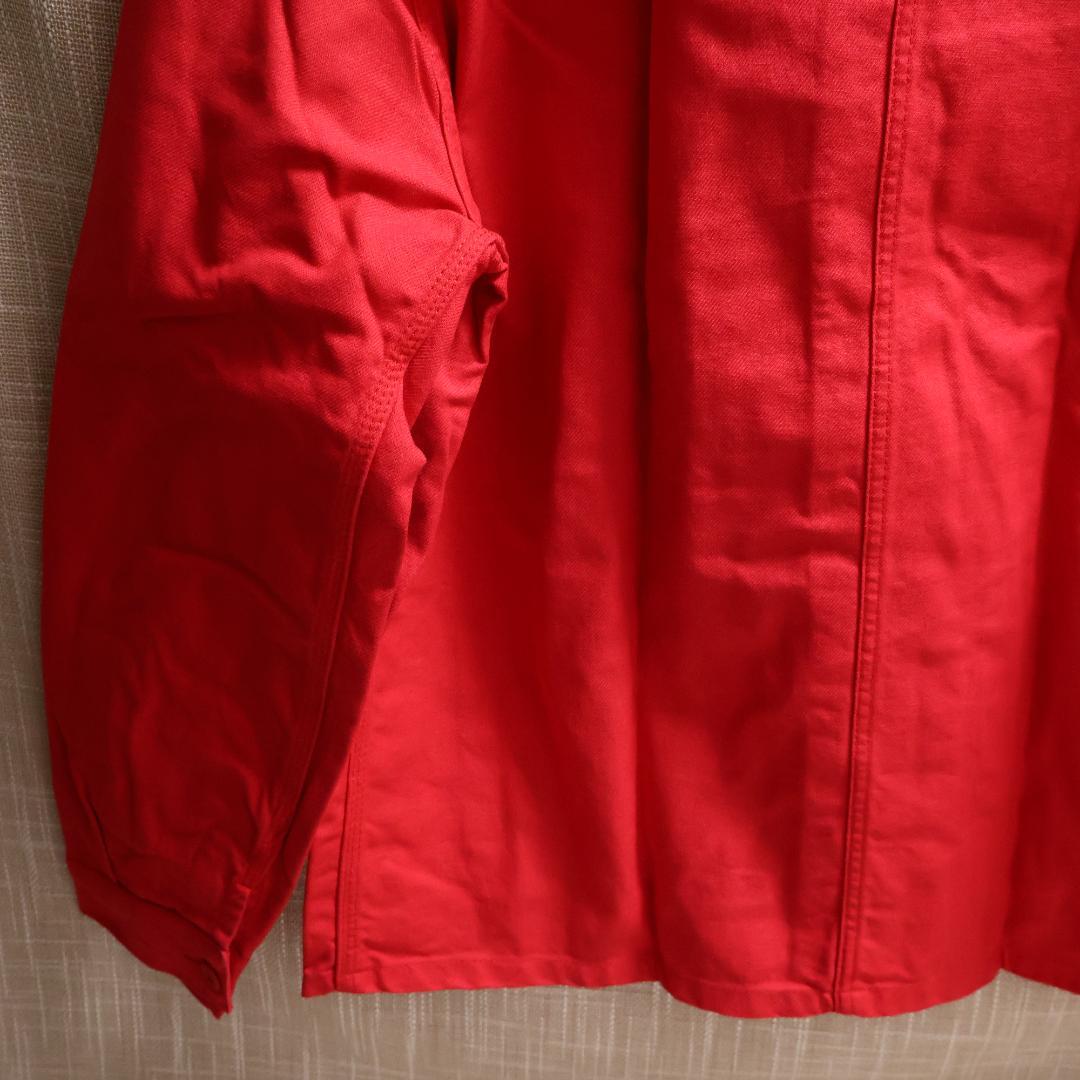 Laboureur レッド カバーオール 赤 サイズ4 フレンチワーク XL相当