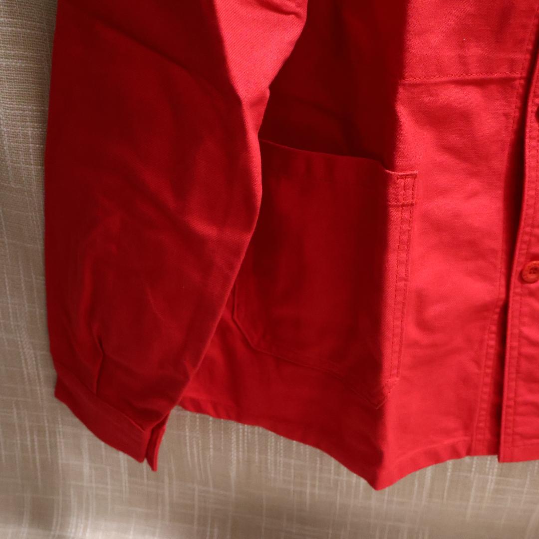 Laboureur レッド カバーオール 赤 サイズ4 フレンチワーク XL相当