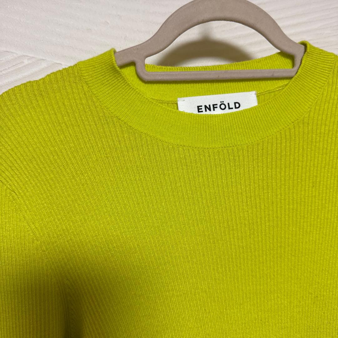 楽助エンフォルド　スクエアネックレイヤードドレス