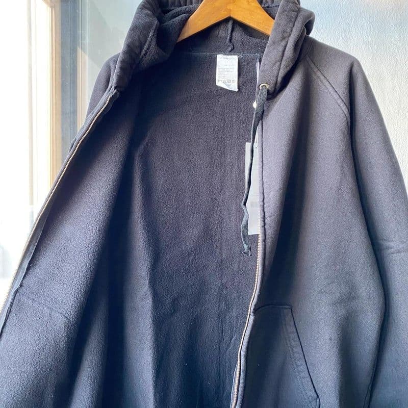 comoli サイズ2 コットン裏毛ジップパーカ