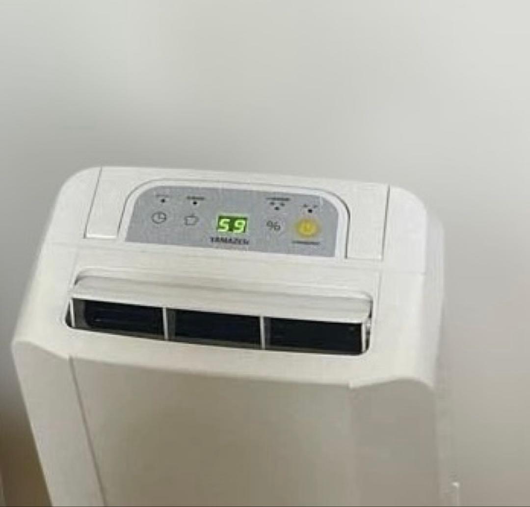 山善 衣類乾燥除湿機 YDC-C601(W)ホワイト 2022年製