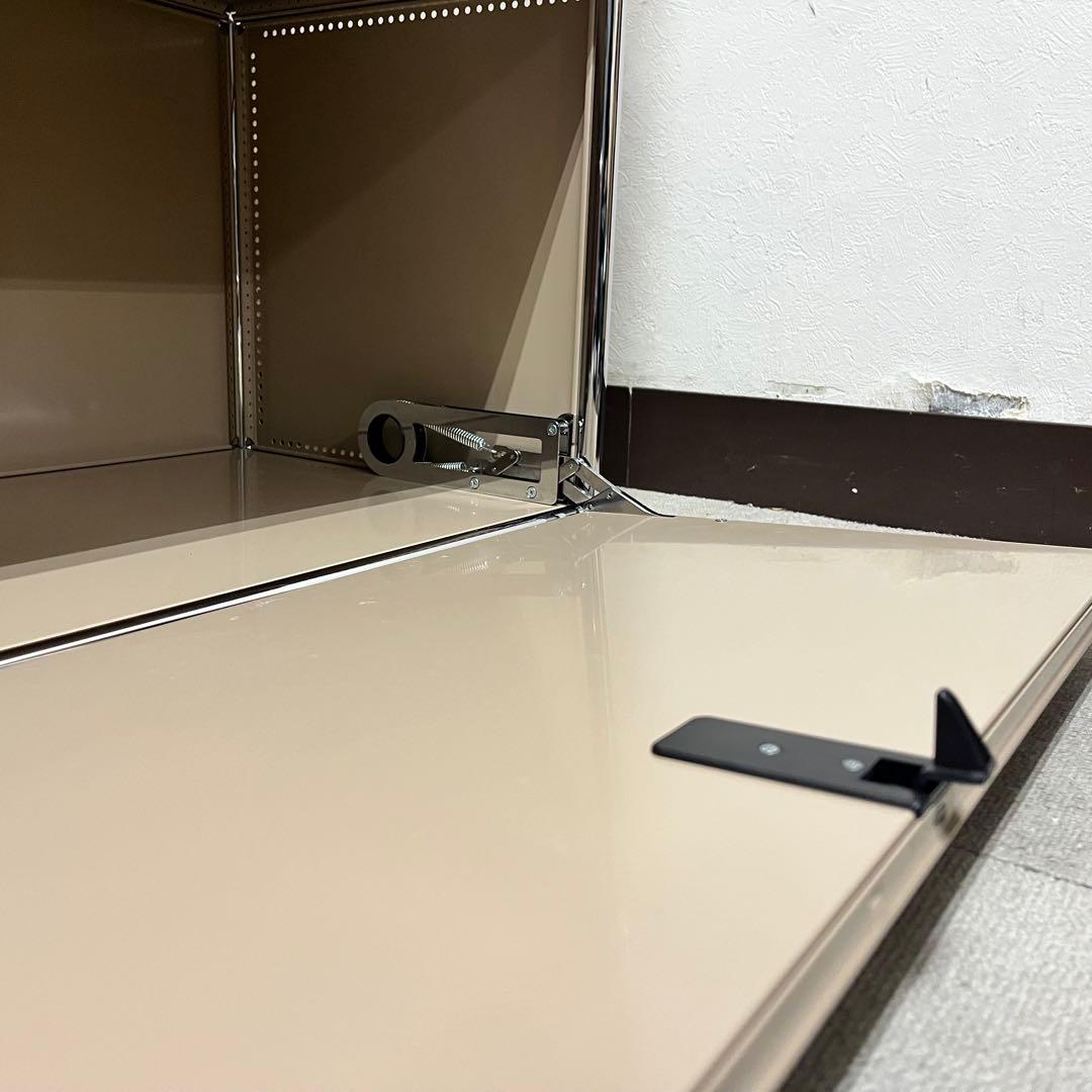 ★ys★USMハラー １列２段 鍵付キャビOP/DD 色：ベージュ