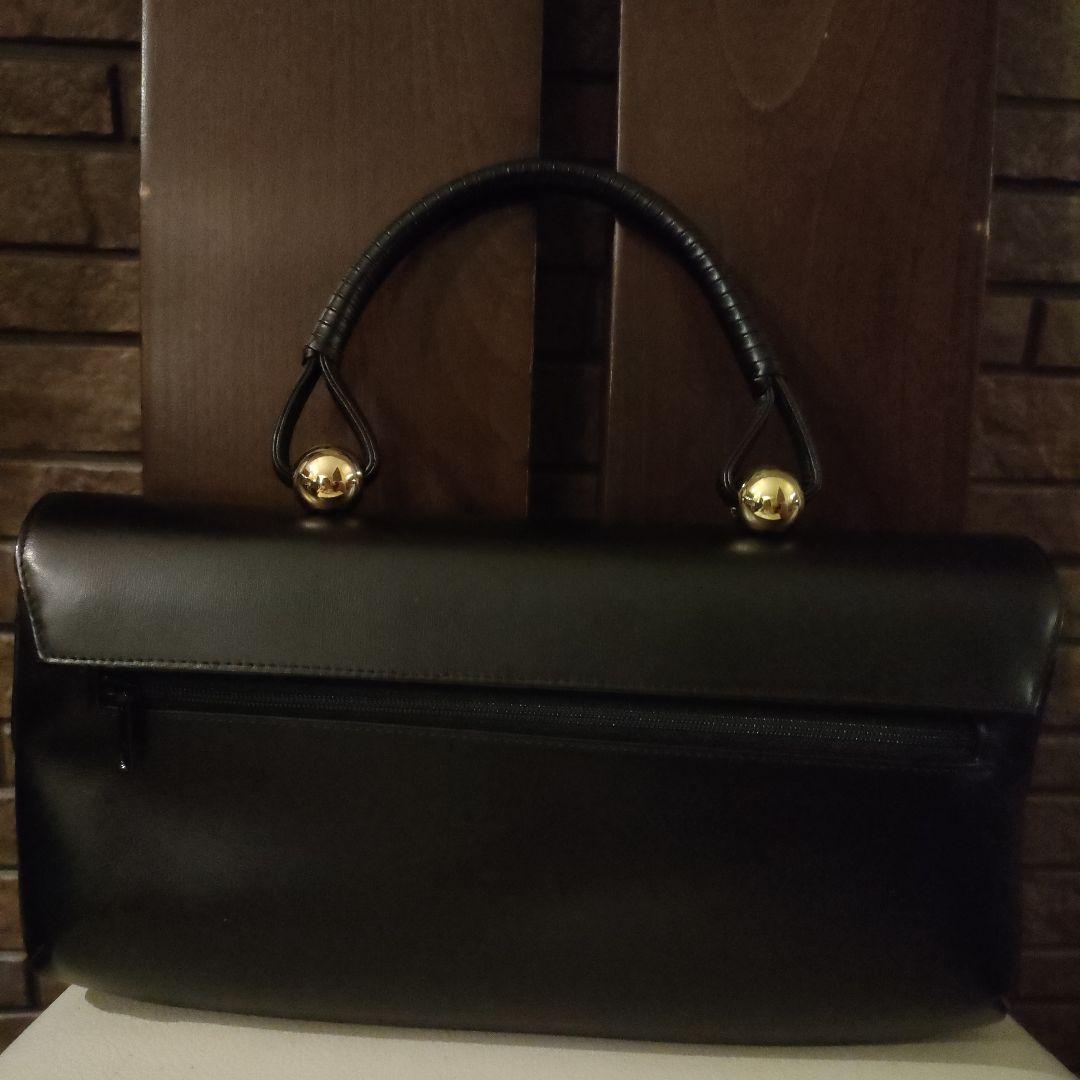 濱野 バッグ　ロイヤルモデル　黒　フォーマル　ブラック　ゴールド