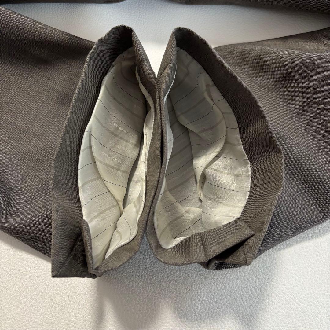 美品 ヒューゴボス[モヘヤ混 XLサイズ]スーツ セットアップ グレー系