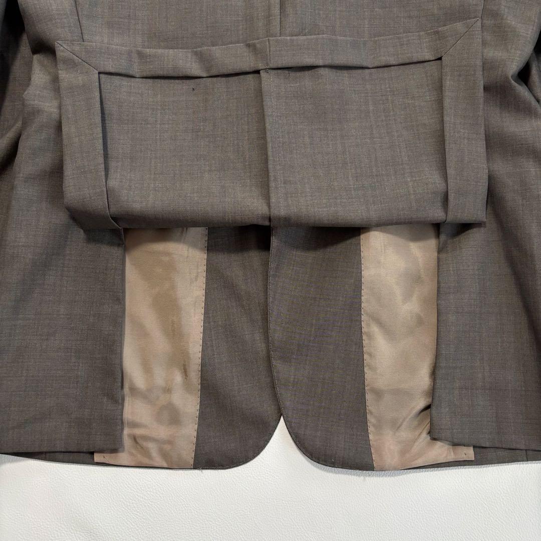 美品 ヒューゴボス[モヘヤ混 XLサイズ]スーツ セットアップ グレー系