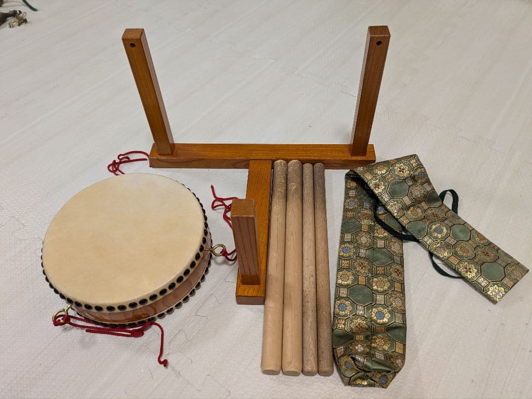 宮本卯之助　和太鼓セット（スタンド・バチ付き）