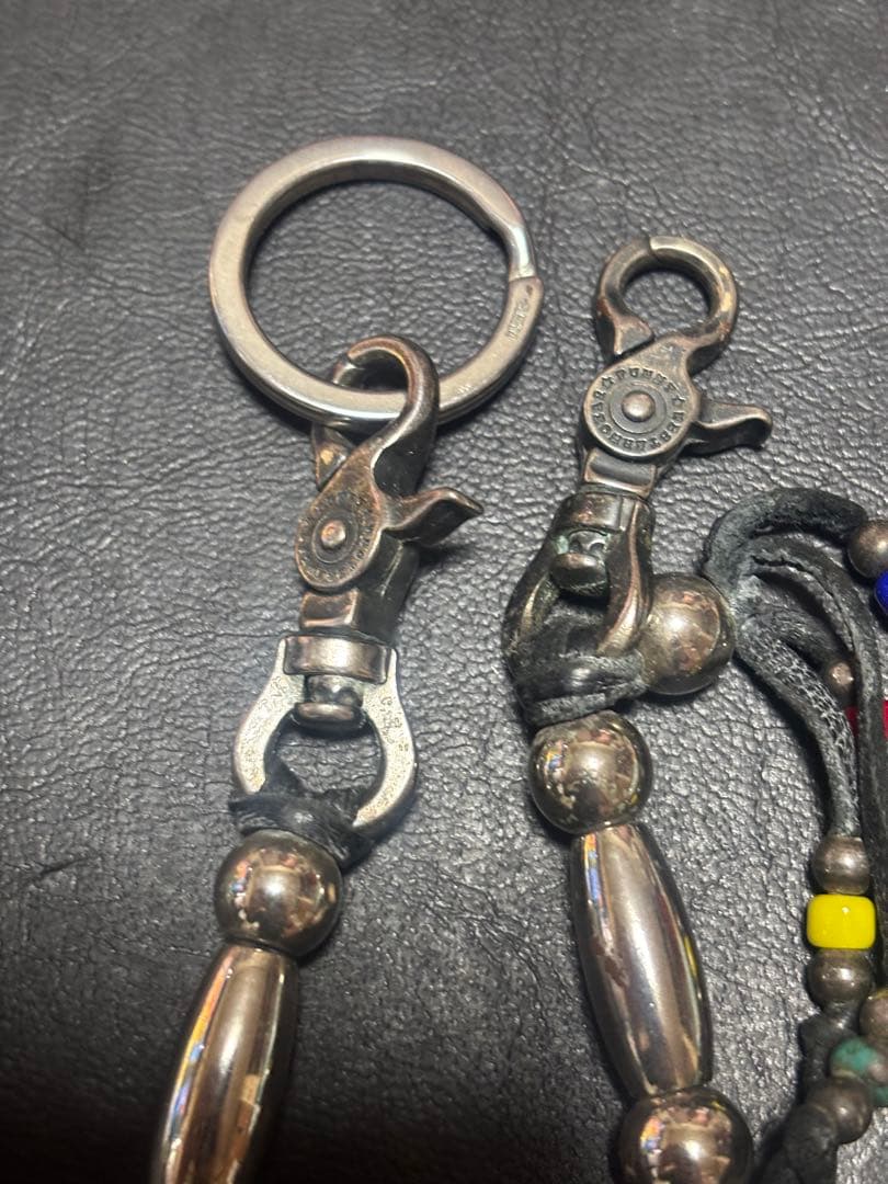 FUNNY シルバーウォレットチェーン　シルバービーズ