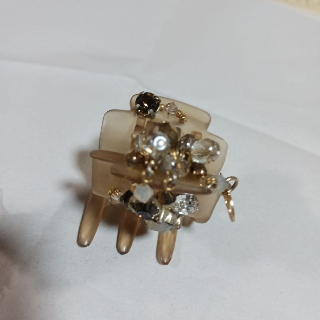 まめ　Complex Bizベージュ デザートクリップ2個セット