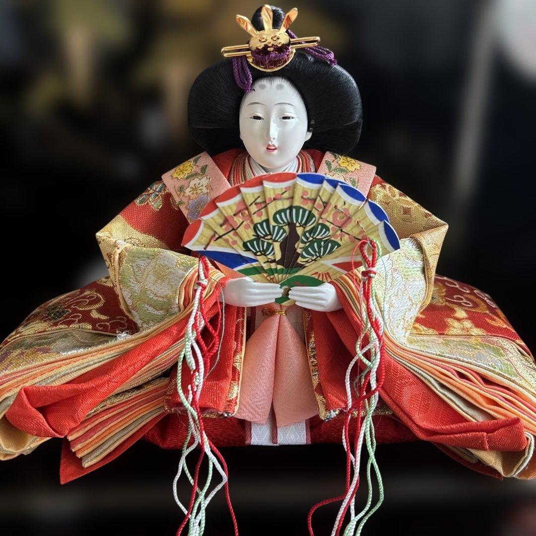 ★人形の秀月・美品★ひな人形 三段飾り（取扱説明書付き）