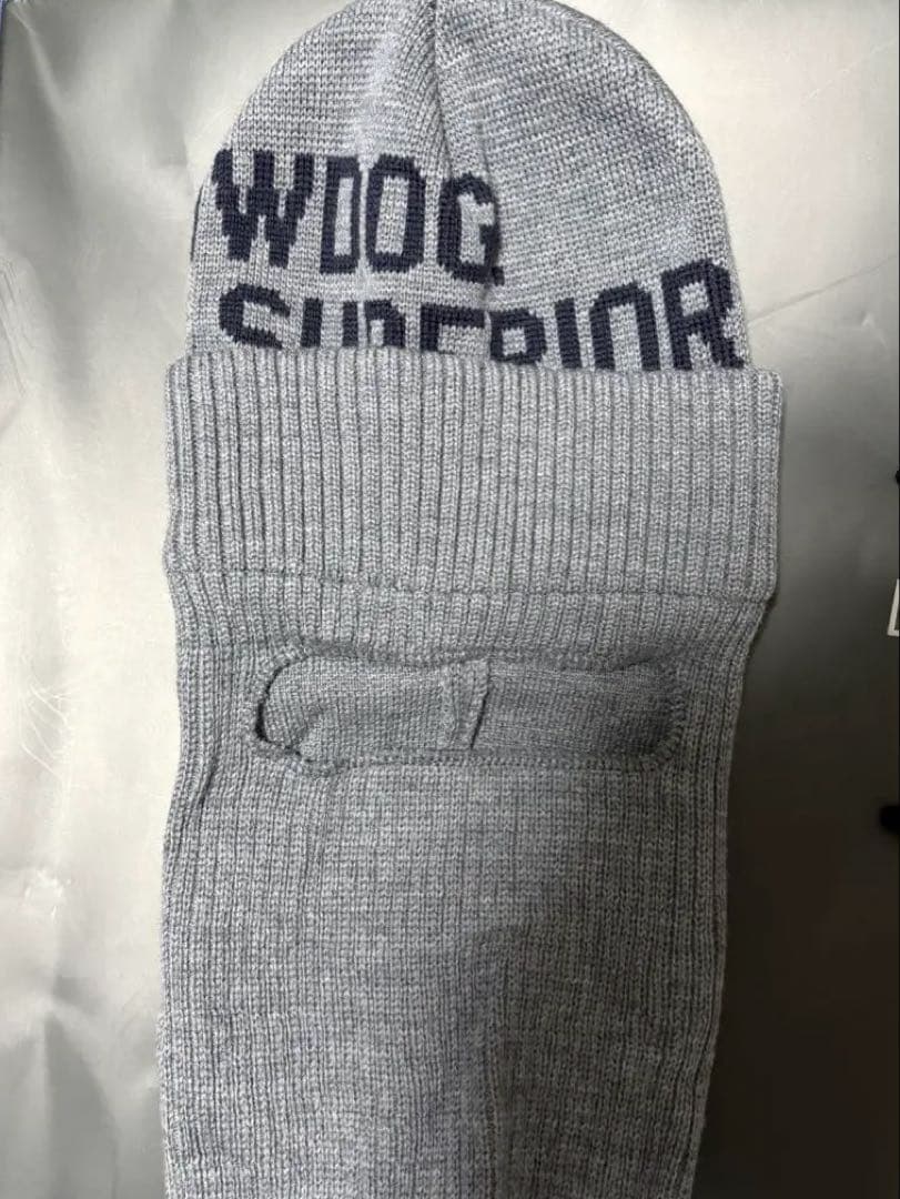 THE H.W.DOG&CO FACEMASK BEANIE グレー