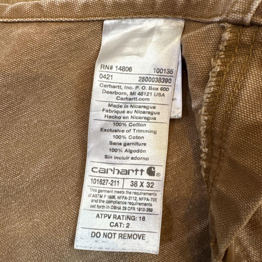 90s Carhartt カーハート ダック ダブルニー オーバーオール FR