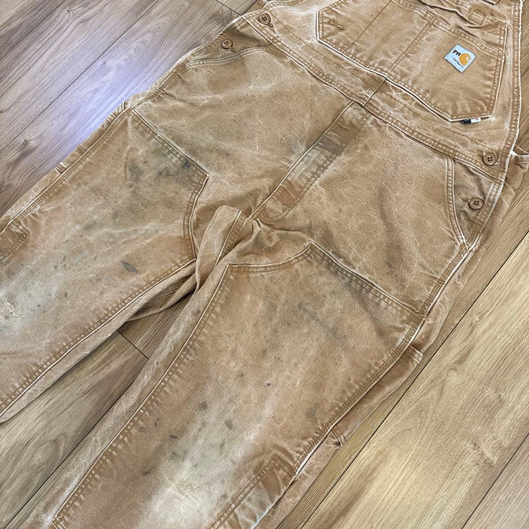 90s Carhartt カーハート ダック ダブルニー オーバーオール FR