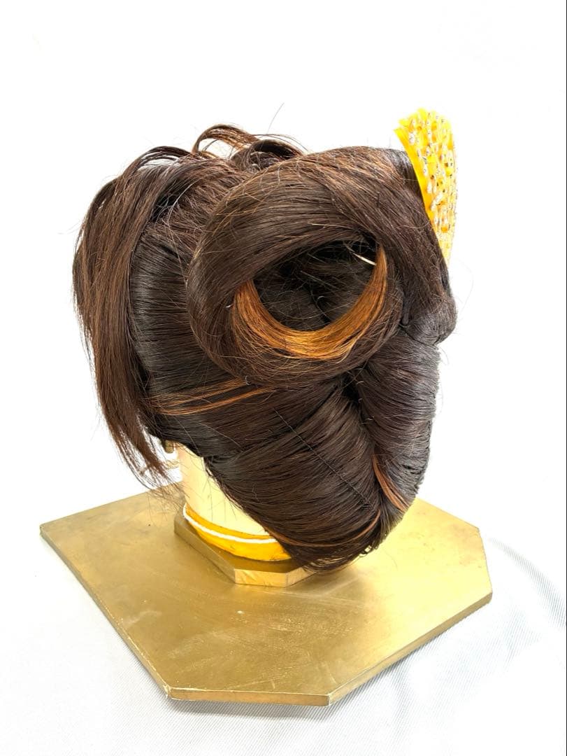 創作夜会巻き、大サイズ、中古大衆演劇かつら、舞踊かつら、日本髪かつら、