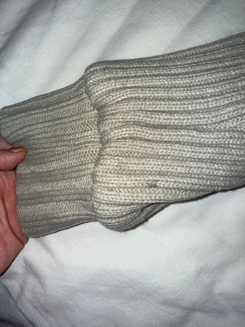 lagua gem CABLE KNIT FAUX FUR ブルゾン