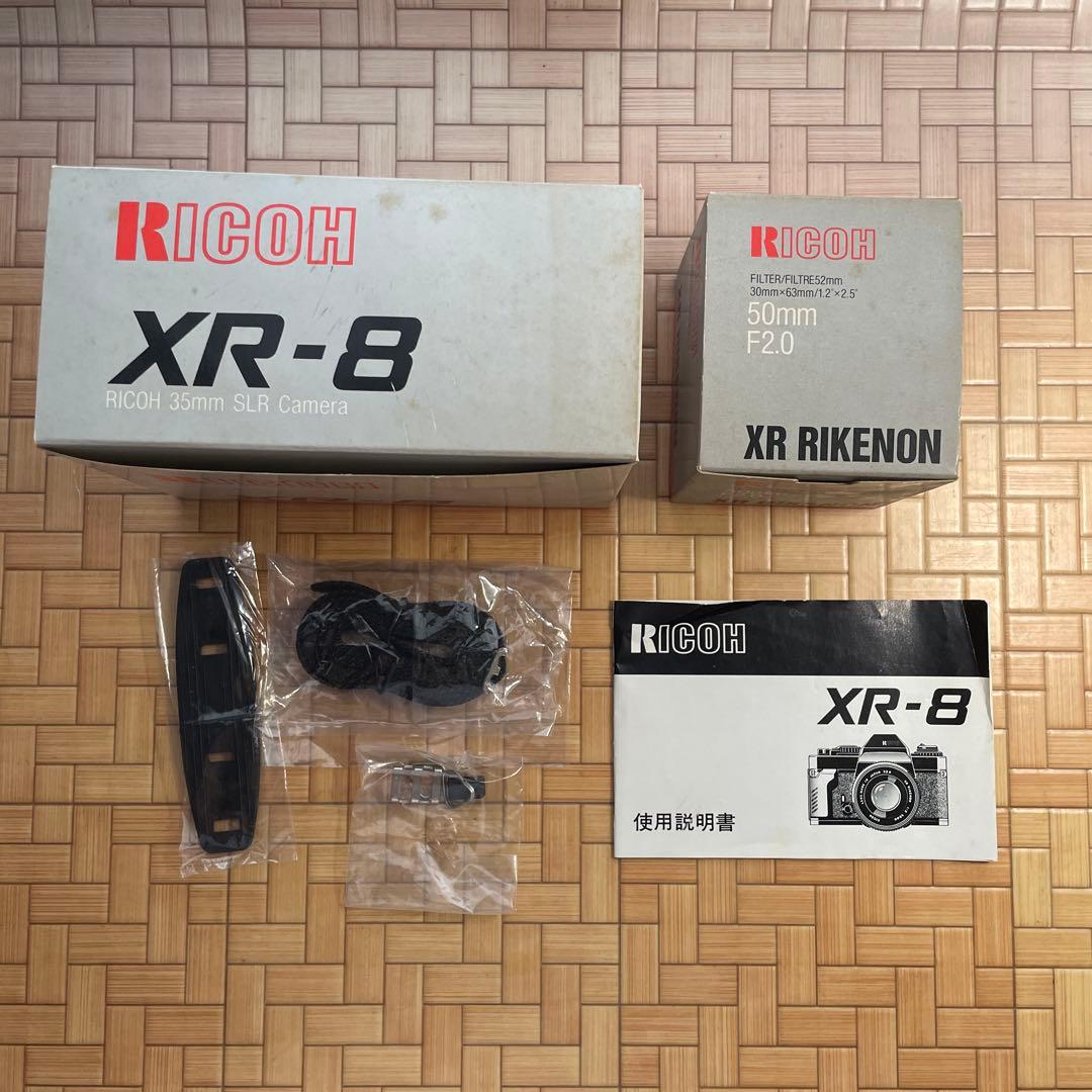 美品 RICOH XR-8 フィルム一眼 箱付 RIKENON 50mm F2