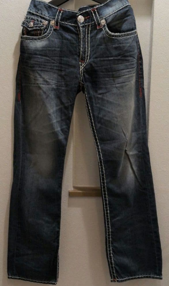 TRUE RELIGION SUPER T ストレートデニム 34